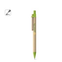 NAIROBI. Penna a sfera in carta kraft e clip in legno