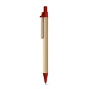 NAIROBI. Penna a sfera in carta kraft e clip in legno