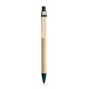 NAIROBI. Penna a sfera in carta kraft e clip in legno