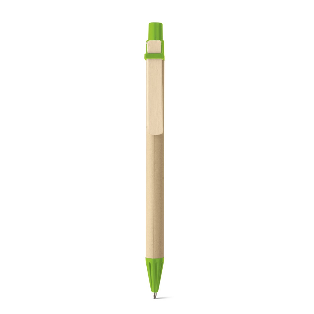 NAIROBI. Penna a sfera in carta kraft e clip in legno