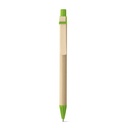 NAIROBI. Penna a sfera in carta kraft e clip in legno