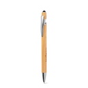 NEIL BAMBOO. Penne a sfera in bambù, con dettagli inalluminio cromato