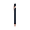 NEIL ROSE. Penna a sfera realizzata in alluminio riciclato (100% rAL), con finitura opaca e inchiostro blu