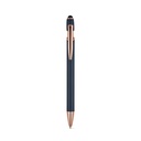 NEIL ROSE. Penna a sfera realizzata in alluminio riciclato (100% rAL), con finitura opaca e inchiostro blu
