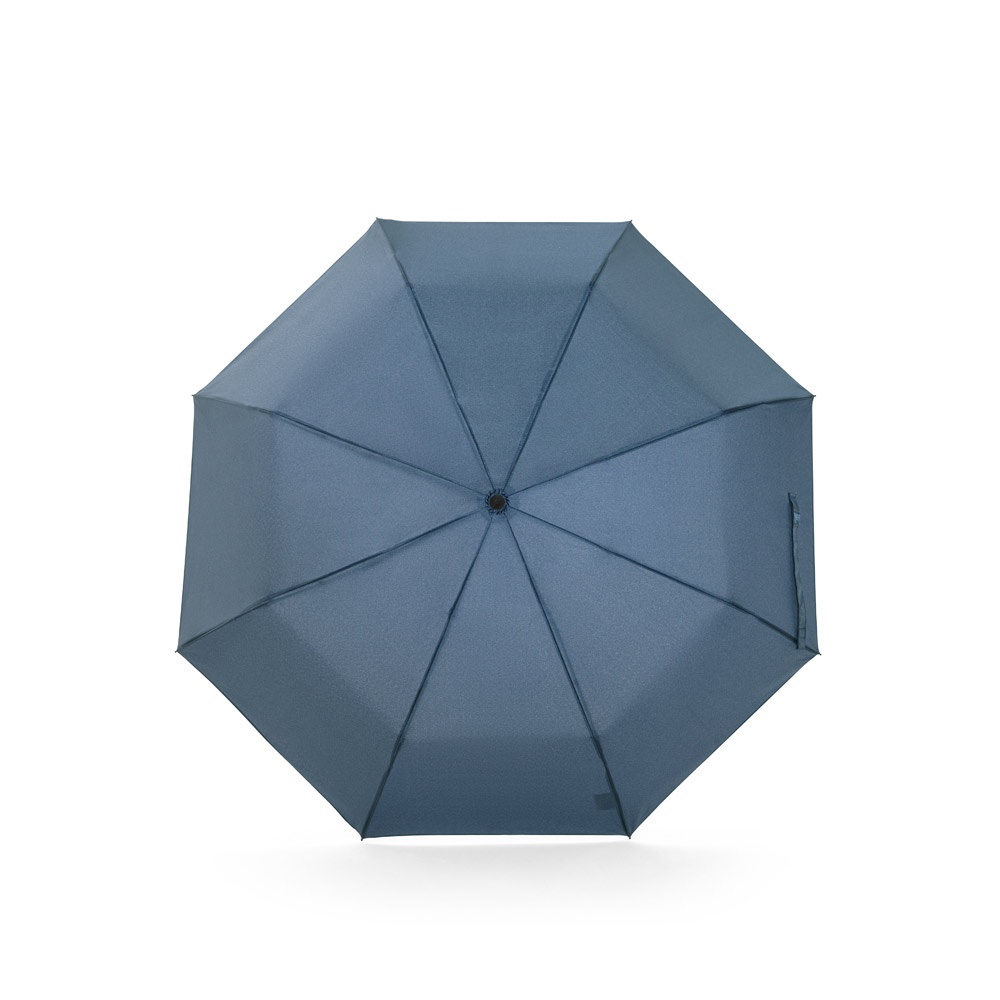 AIDEN. Ombrello da 21" in poliestere riciclato (100% rPET) pongee 190T, ripiegabile in 3 sezioni
