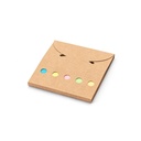 AINSLEY. Set da ufficio 2 in 1, realizzato con carta riciclata al 100%, con 6 blocchi note adesivi