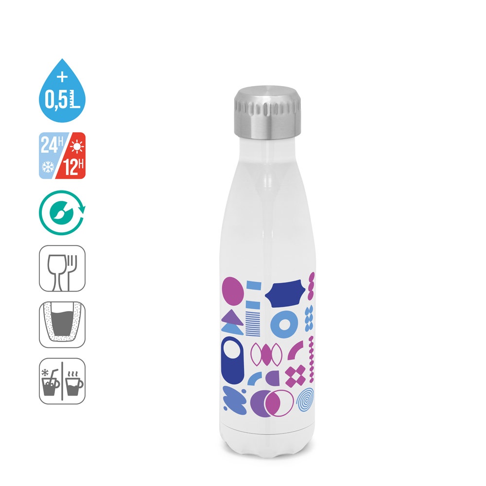 AMORTI M. Borraccia termica in acciaio inox per la sublimazion 510 mL
