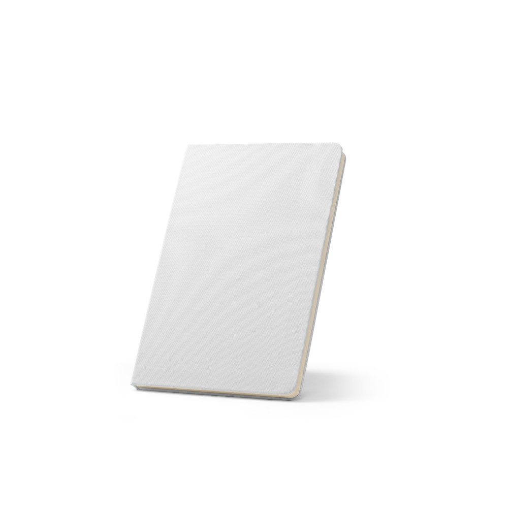 ANNE SUB. Quaderno A5 in poliestere riciclato (100% rPET) 300D, ideale per la personalizzazione tramite sublimazione