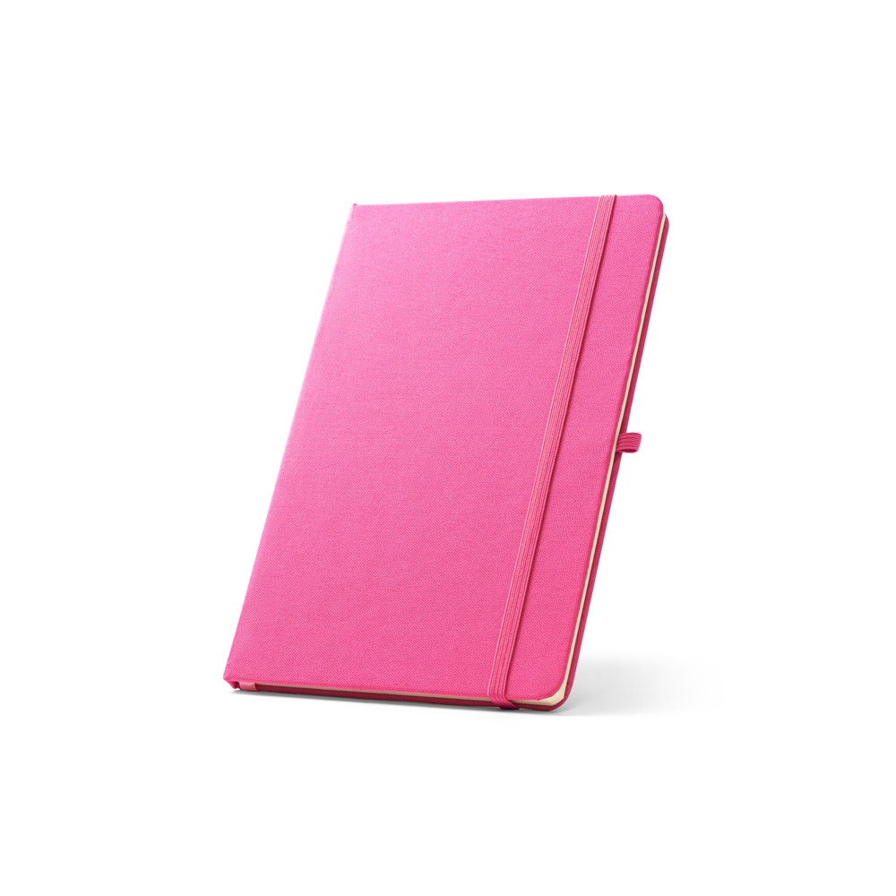 ANNE. Block notes A5 in poliestere riciclato (100% rPET) con fogli a righe