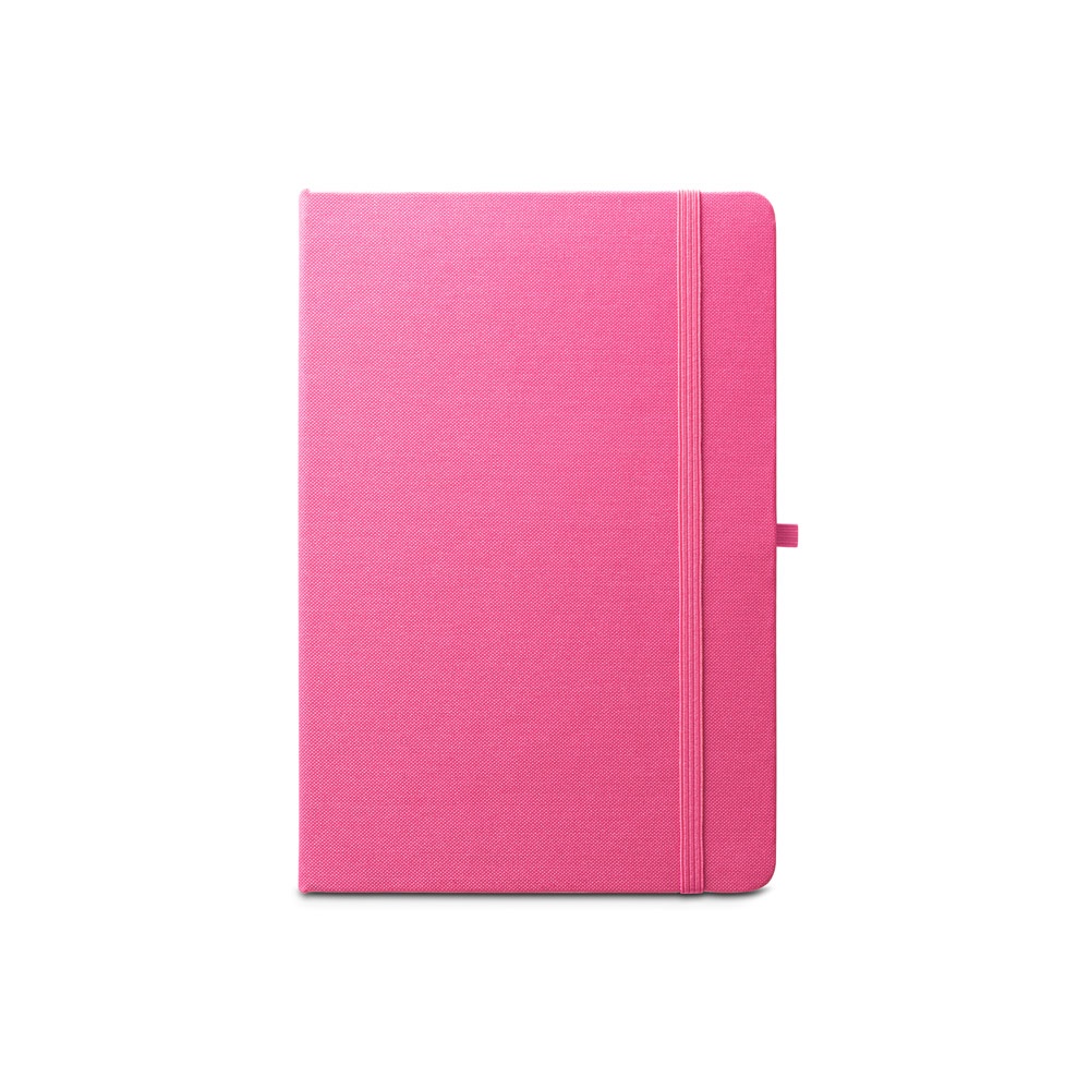 ANNE. Block notes A5 in poliestere riciclato (100% rPET) con fogli a righe