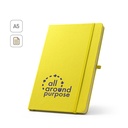 ANNE. Block notes A5 in poliestere riciclato (100% rPET) con fogli a righe