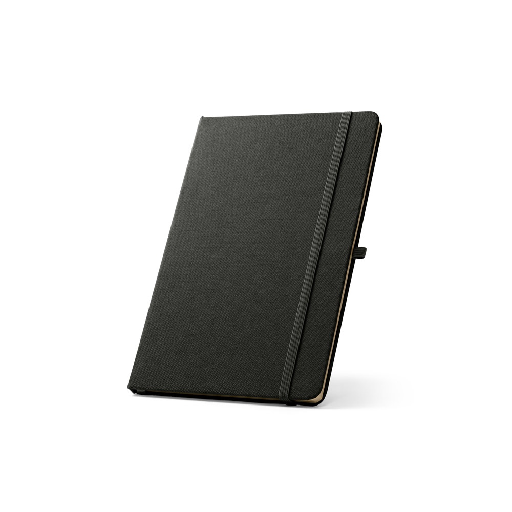 ANNE. Block notes A5 in poliestere riciclato (100% rPET) con fogli a righe
