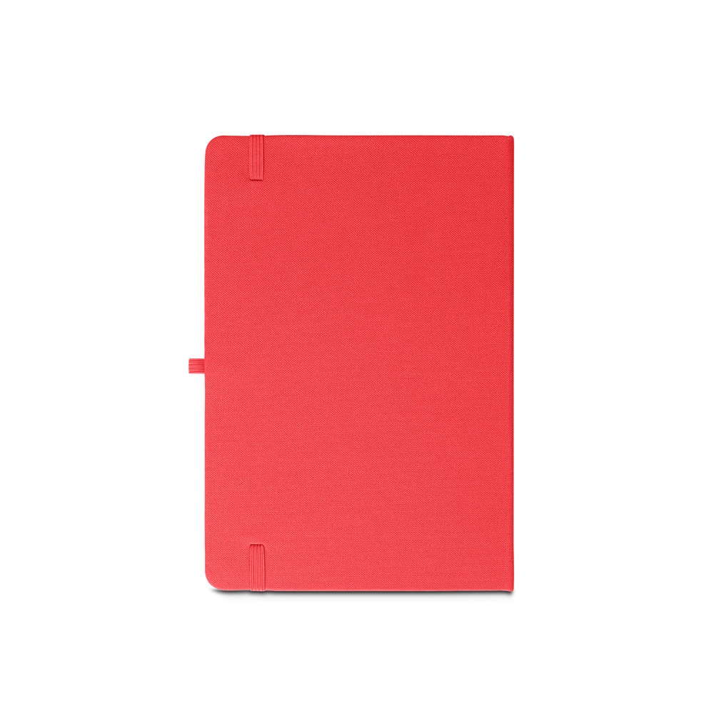 ANNE. Block notes A5 in poliestere riciclato (100% rPET) con fogli a righe