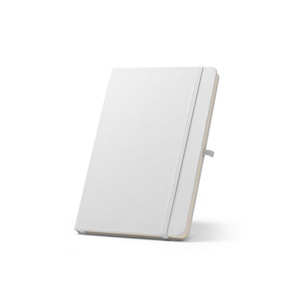 ANNE. Block notes A5 in poliestere riciclato (100% rPET) con fogli a righe