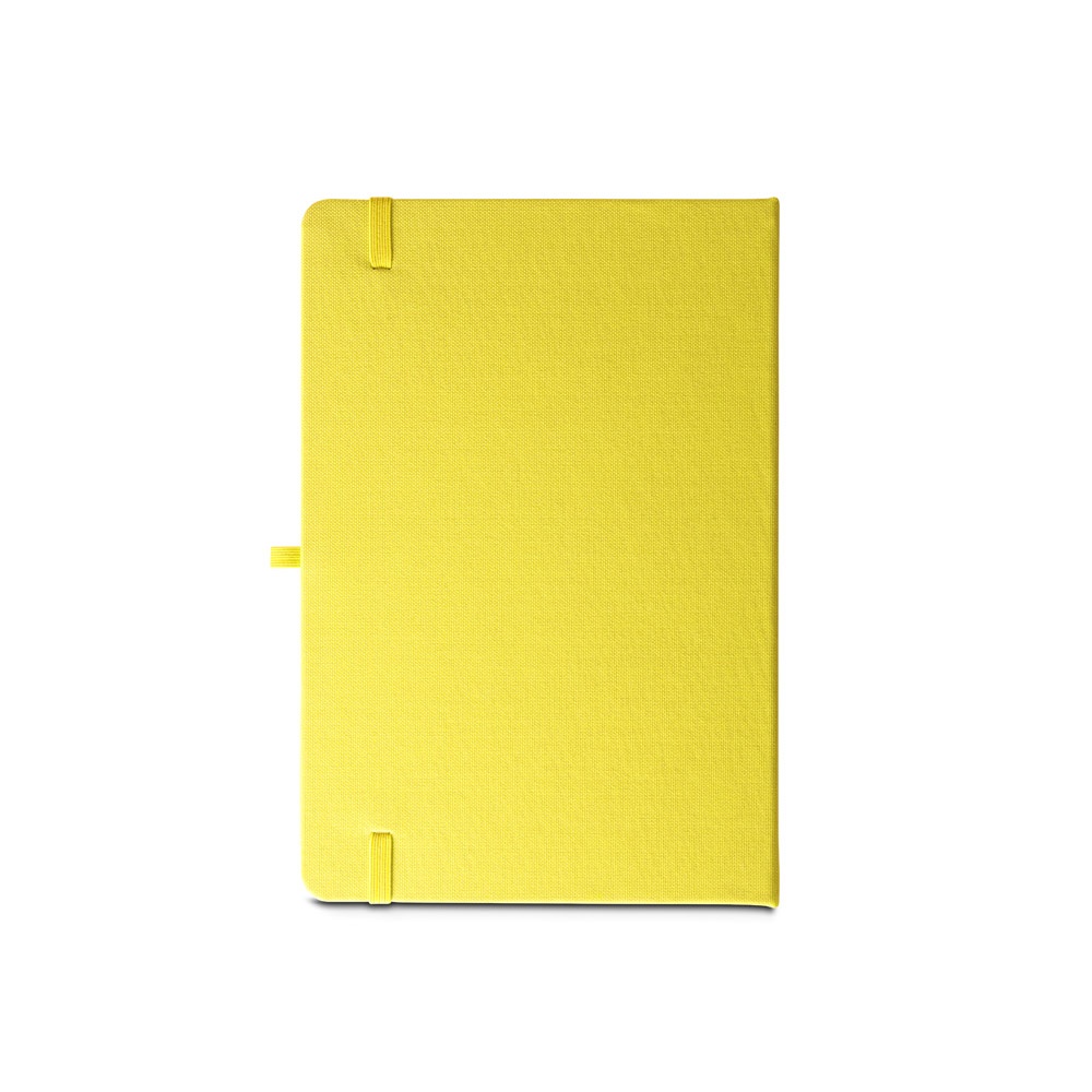 ANNE. Block notes A5 in poliestere riciclato (100% rPET) con fogli a righe