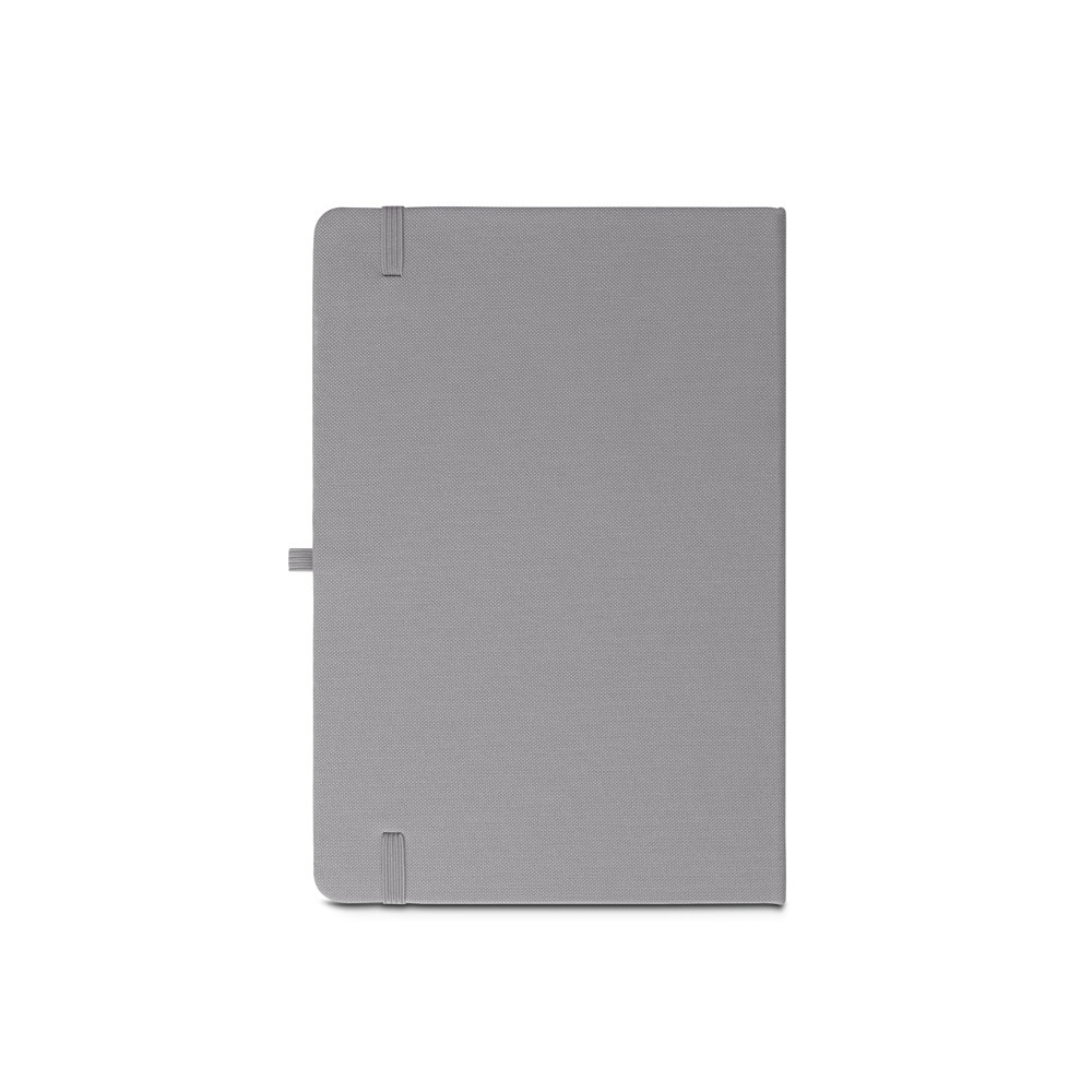 ANNE. Block notes A5 in poliestere riciclato (100% rPET) con fogli a righe