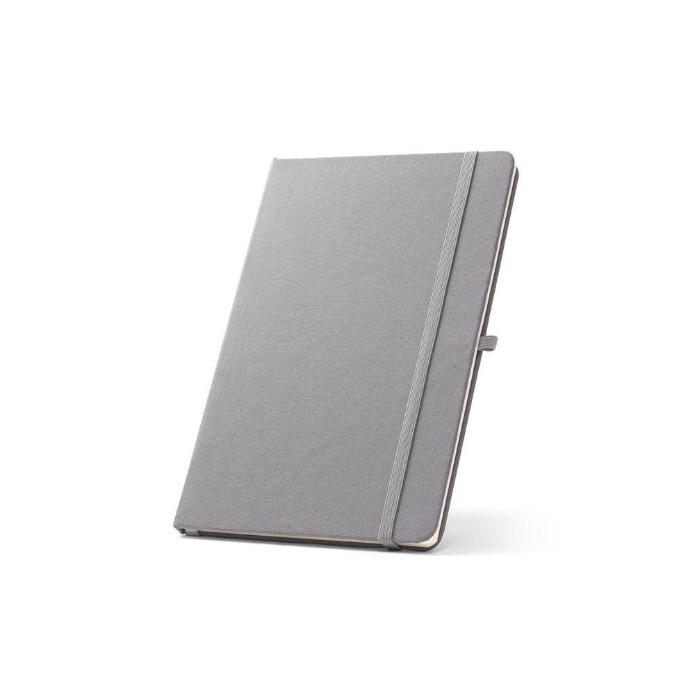 ANNE. Block notes A5 in poliestere riciclato (100% rPET) con fogli a righe
