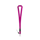 ANQUETIL. Lanyard in poliestere con moschettone in metallo