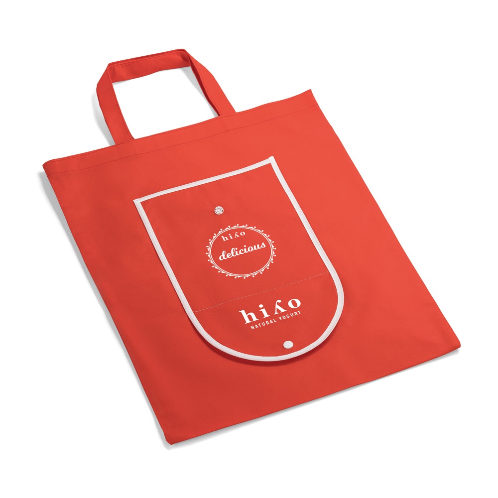 ARLON. Borsa pieghevole in tessuto non tessuto (80 g/m²)