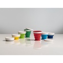 ASTRADA. Bicchiere da viaggio pieghevole in silicone e PP 250 mL