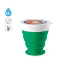 ASTRADA. Bicchiere da viaggio pieghevole in silicone e PP 250 mL