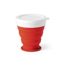 ASTRADA. Bicchiere da viaggio pieghevole in silicone e PP 250 mL