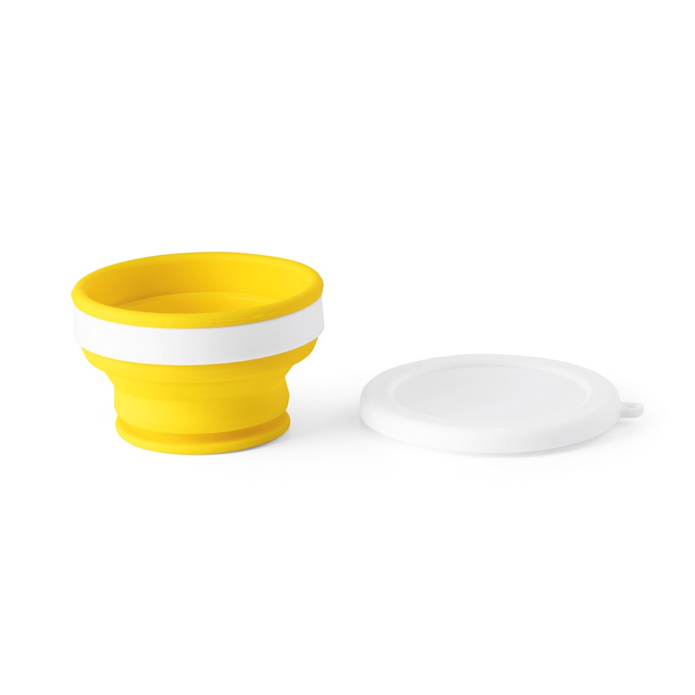 ASTRADA. Bicchiere da viaggio pieghevole in silicone e PP 250 mL
