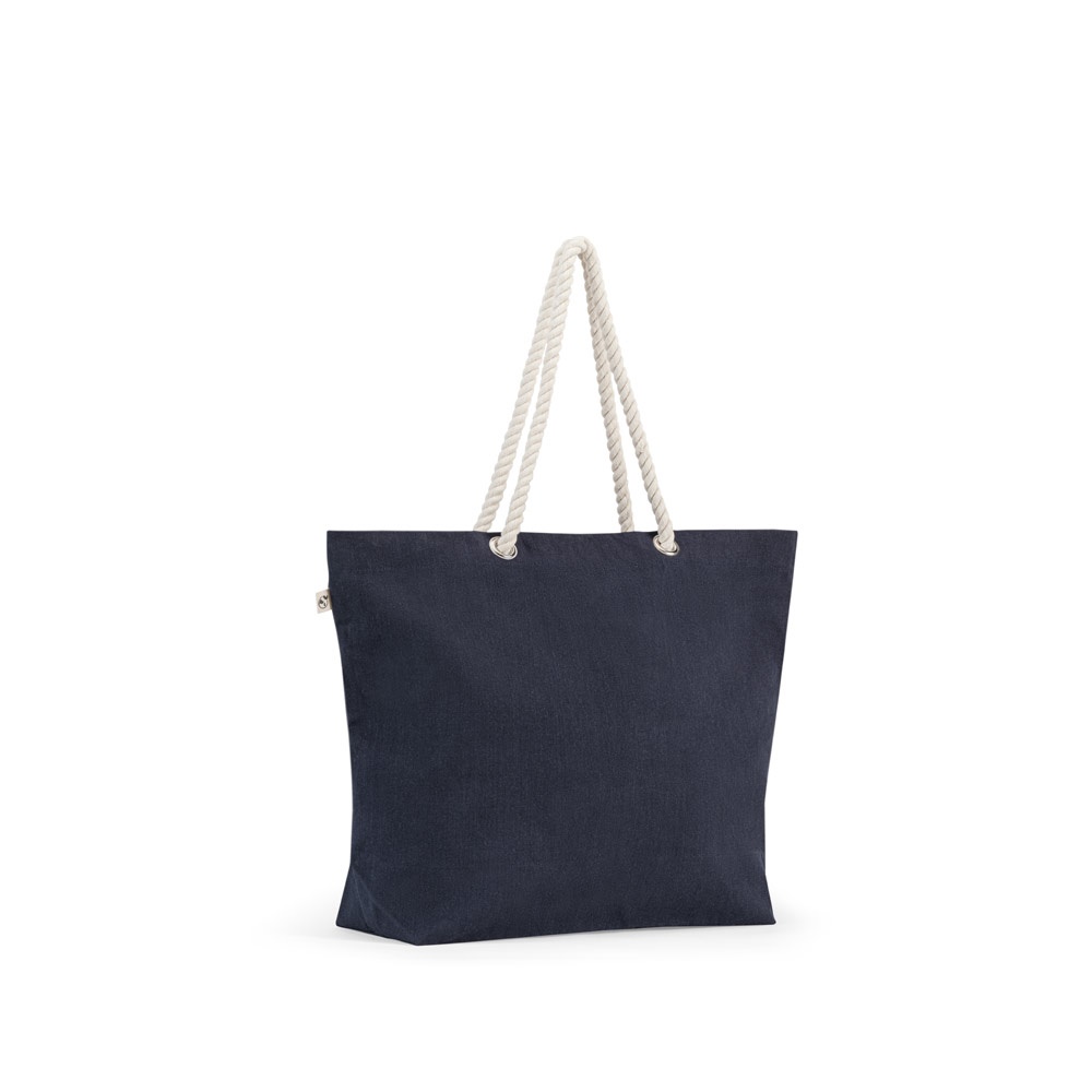 ATHENS. Borsa da spiaggia in cotone riciclato (70%) e poliestere riciclato (30%) (220 g/m²)