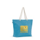 ATHENS. Borsa da spiaggia in cotone riciclato (70%) e poliestere riciclato (30%) (220 g/m²)