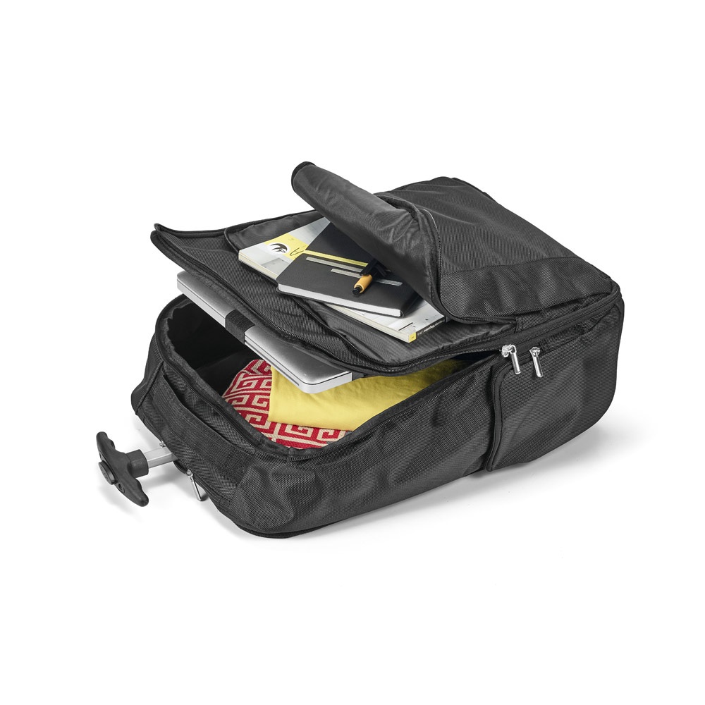 AVENIR. Zaino trolley porta PC 17'' in poliestere 1680D e 300D