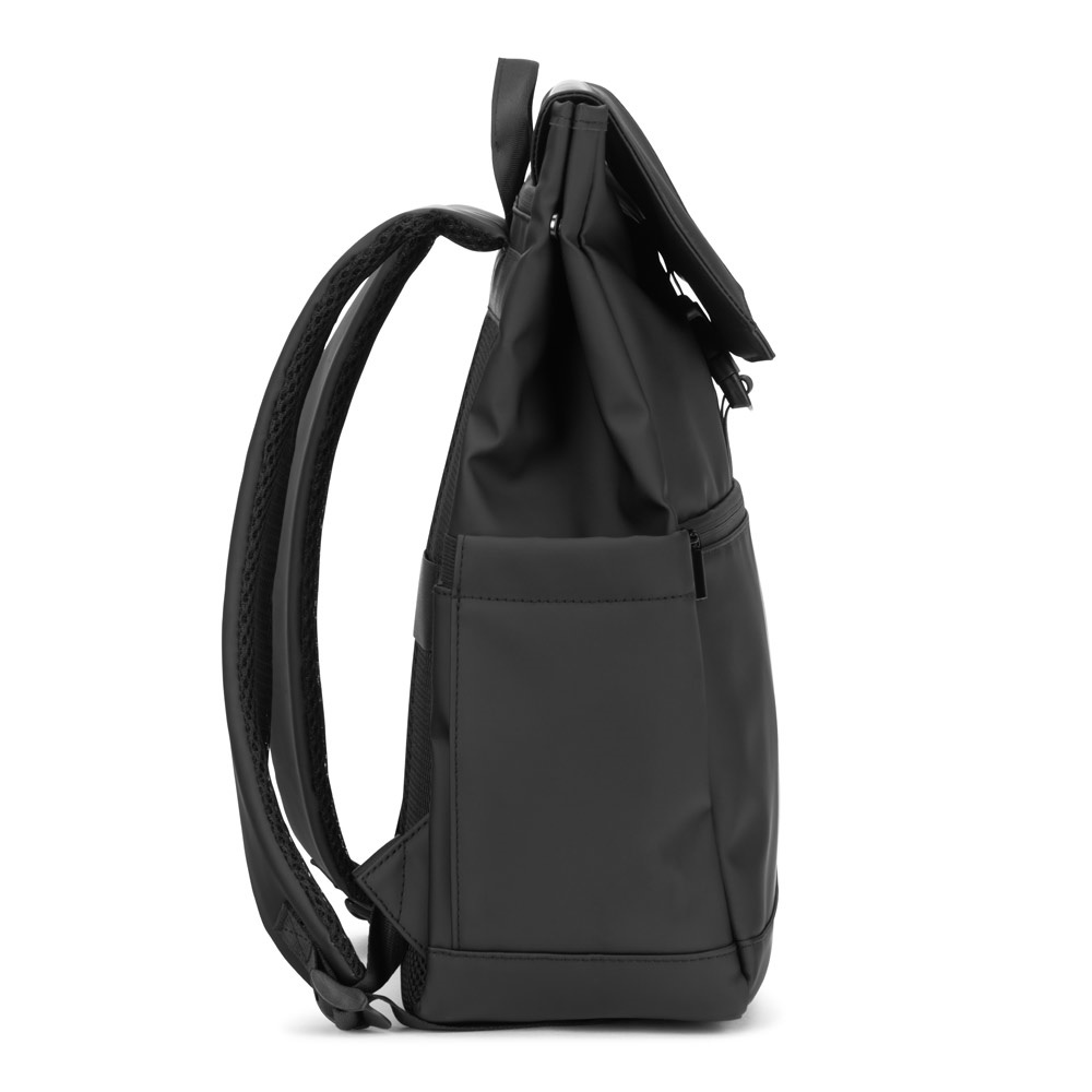 AZORES BAG. Zaino per laptop (16") in PU, con patta che copre tutti gli scomparti