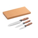 BAHARAT. Set di 3 coltelli da cucina con lama in acciaio inossidabile e manico ergonomico