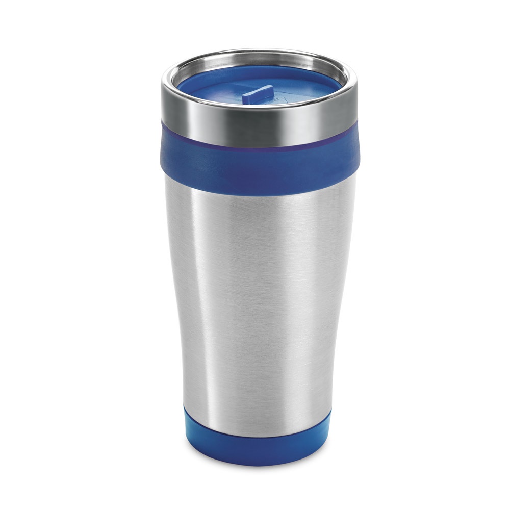 BATUM. Bicchiere da viaggio in acciaio inox e PP 420 mL