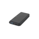 BECKER 10. Power bank da 10'000 mAh in ABS riciclato (100% rABS) con caricatore wireless superveloce da 15W