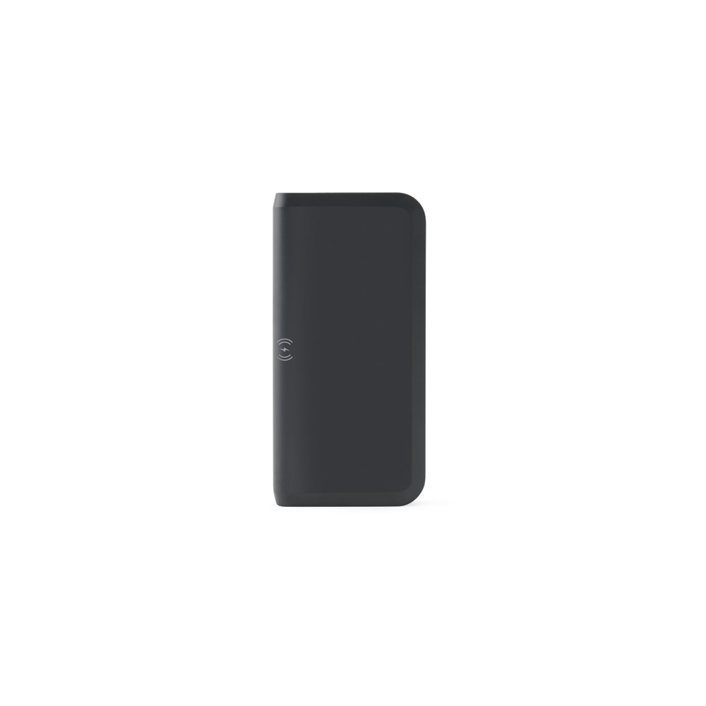 BECKER 10. Power bank da 10'000 mAh in ABS riciclato (100% rABS) con caricatore wireless superveloce da 15W