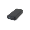 BECKER 20. Power bank da 20'000 mAh in ABS riciclato (100% rABS) con caricatore wireless superveloce da 15W