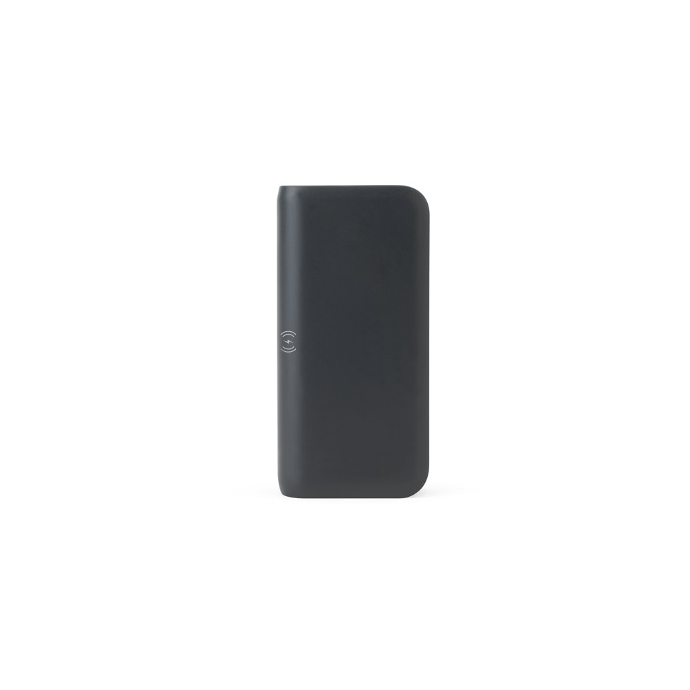 BECKER 20. Power bank da 20'000 mAh in ABS riciclato (100% rABS) con caricatore wireless superveloce da 15W