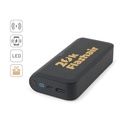 BECKER 20. Power bank da 20'000 mAh in ABS riciclato (100% rABS) con caricatore wireless superveloce da 15W