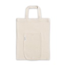 BEIRUT. Borsa pieghevole in cotone (50%), cotone riciclato (30%) e poliestere (20% rPET) (140 g/m²)