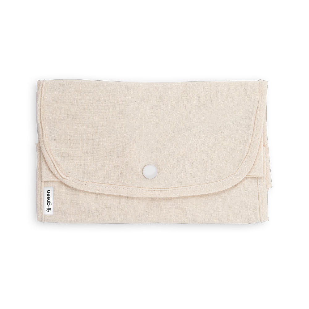 BEIRUT. Borsa pieghevole in cotone (50%), cotone riciclato (30%) e poliestere (20% rPET) (140 g/m²)