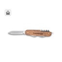BELPIANO. Coltello tascabile multifunzione in acciaio inox e legno