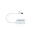 BERNERS HUB. Hub in PET riciclato (100% rPET) con ingressi e uscite principali