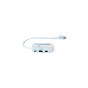 BERNERS HUB. Hub in PET riciclato (100% rPET) con ingressi e uscite principali