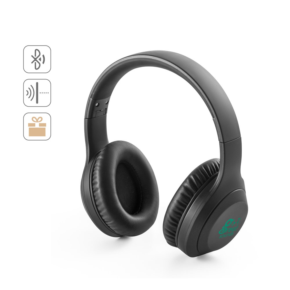 BETTENCOURT. Cuffie wireless pieghevoli con ANC e 15 ore di autonomia in ABS riciclato (100% rABS