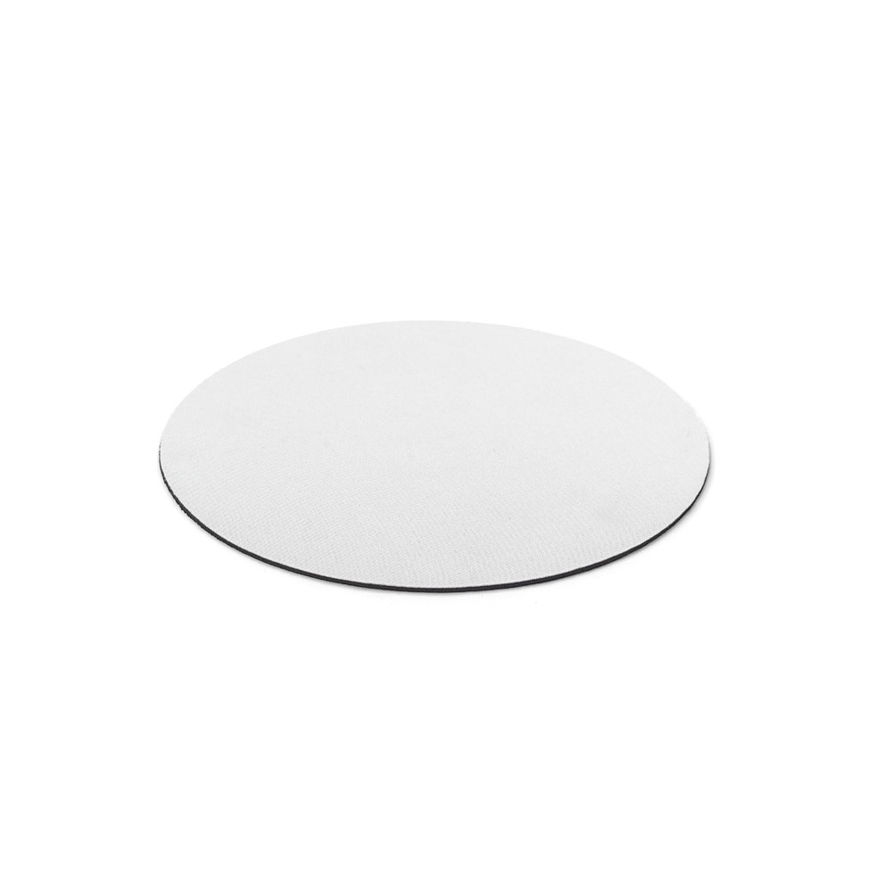 BLAIR ROUND. Tappetino per mouse rotondo con base in gomma