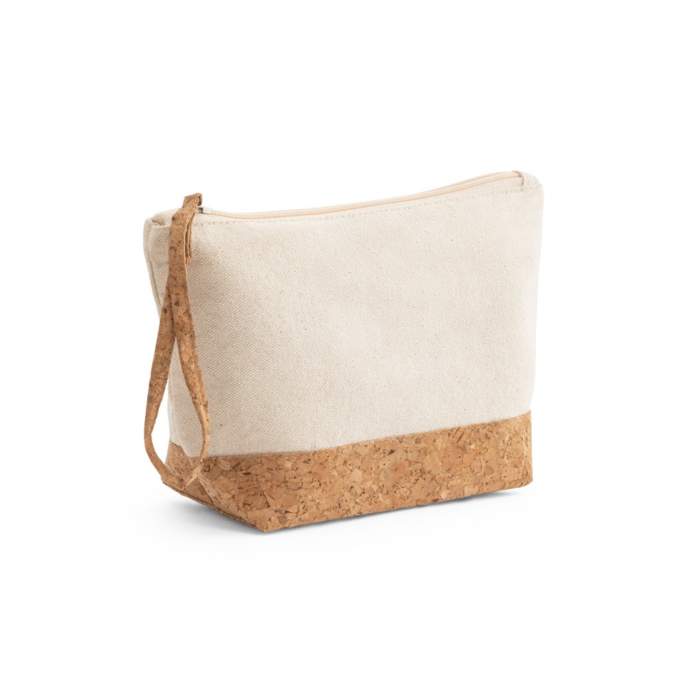 BLANCHETT. Pochette in 100% cotone e sughero