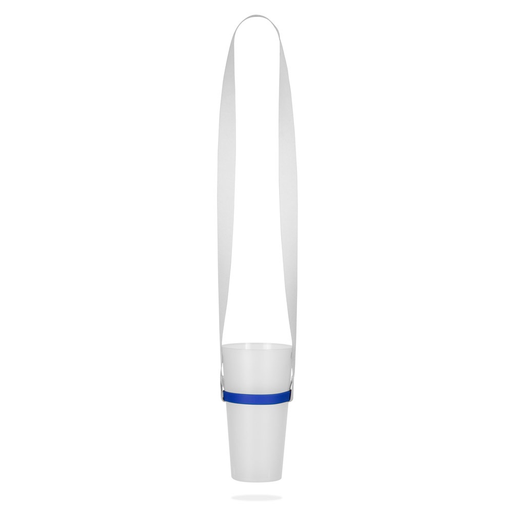 BOLTON. SET Lanyard SUBLIMATION Lungo II (20 mm) Duo con portabicchiere in silicone