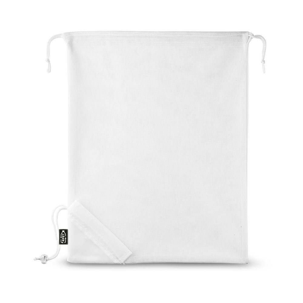BOLZANO. Borsa pieghevole in maglia e poliestere riciclato 190T (100% rPET)