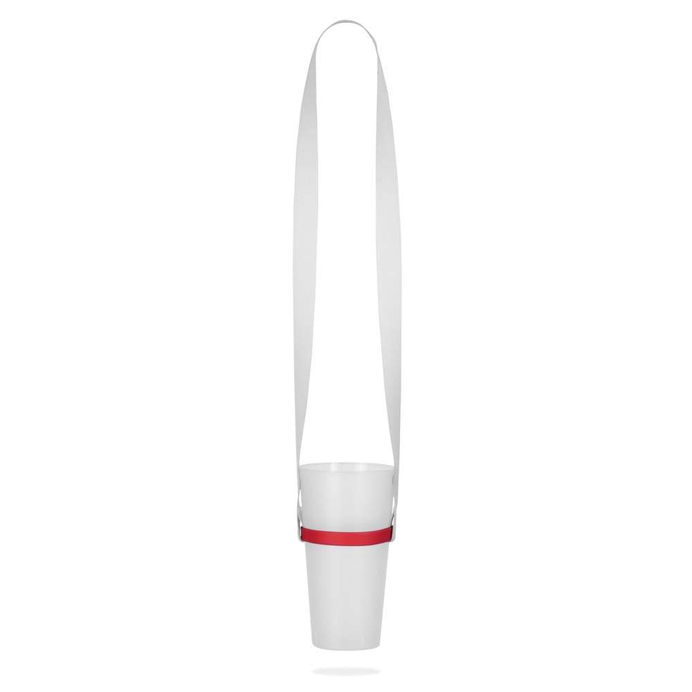 BOLTON. SET Lanyard SUBLIMATION Lungo II (20 mm) Duo con portabicchiere in silicone