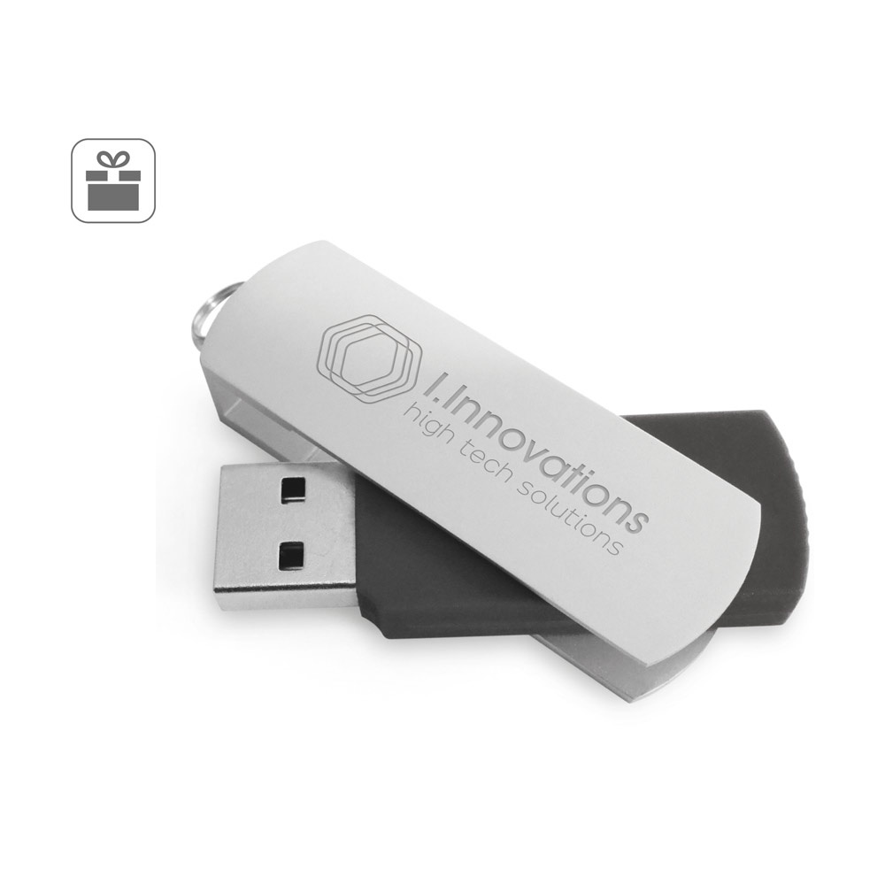 BOYLE 8GB. Chiavetta USB da 8 GB con clip in metallo
